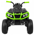 Elektrická štvorkolka  ATV - čierno-zelená 